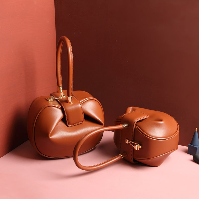 Leather handbags fashion dumplings handbag Chells Trendy Boutique