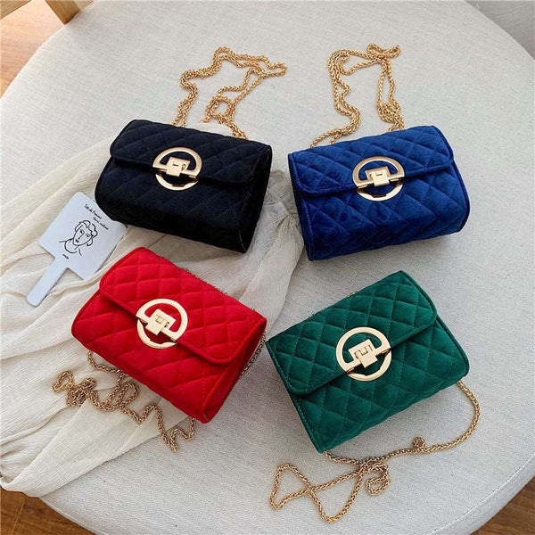 Velvet Mini Crossbody Bags For Women Chells Trendy Boutique